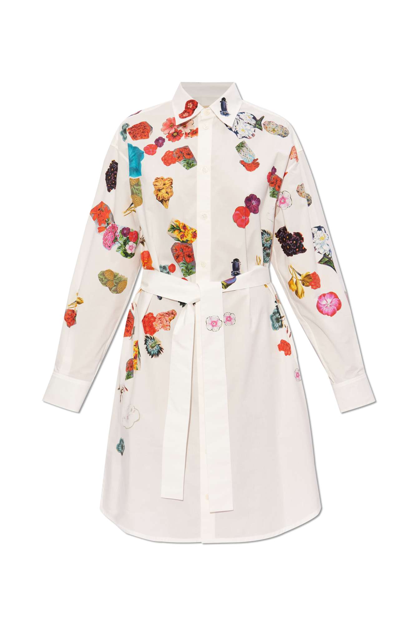 【送料&関税込】Marni Shirt Dress With Floral Pattern Marni Floral Pattern Shirt Dress | Blue | FARFETCH